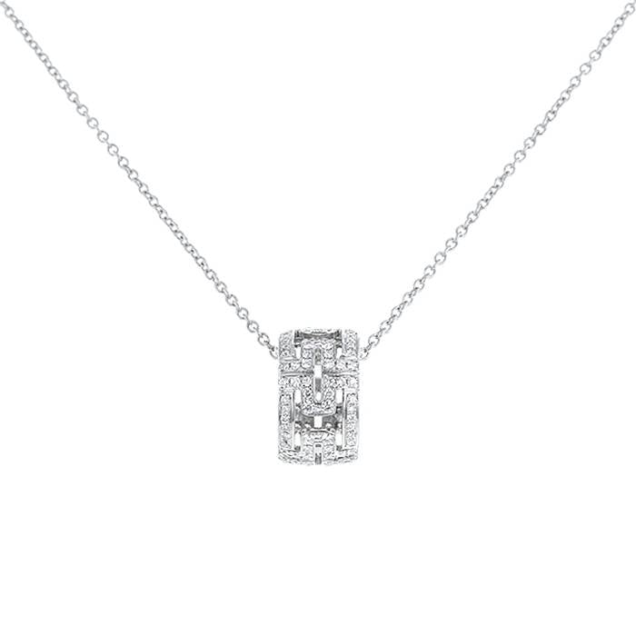 [Shinejoy]PARENTESI NECKLACE SILVER DIAMOND