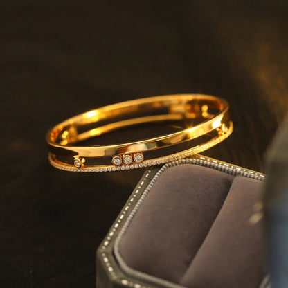 [Shinejoy]Move Romane Diamond Bangle Bracelet