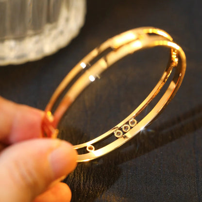 [Shinejoy]Move Romane Diamond Bangle Bracelet