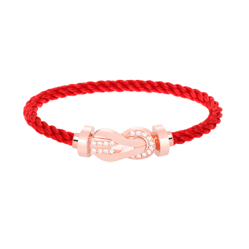 [Shinejoy]CHANCE LARGE 8 FIGURE BUCKLE HALF DIAMOND BRACELET ROSE GOLD