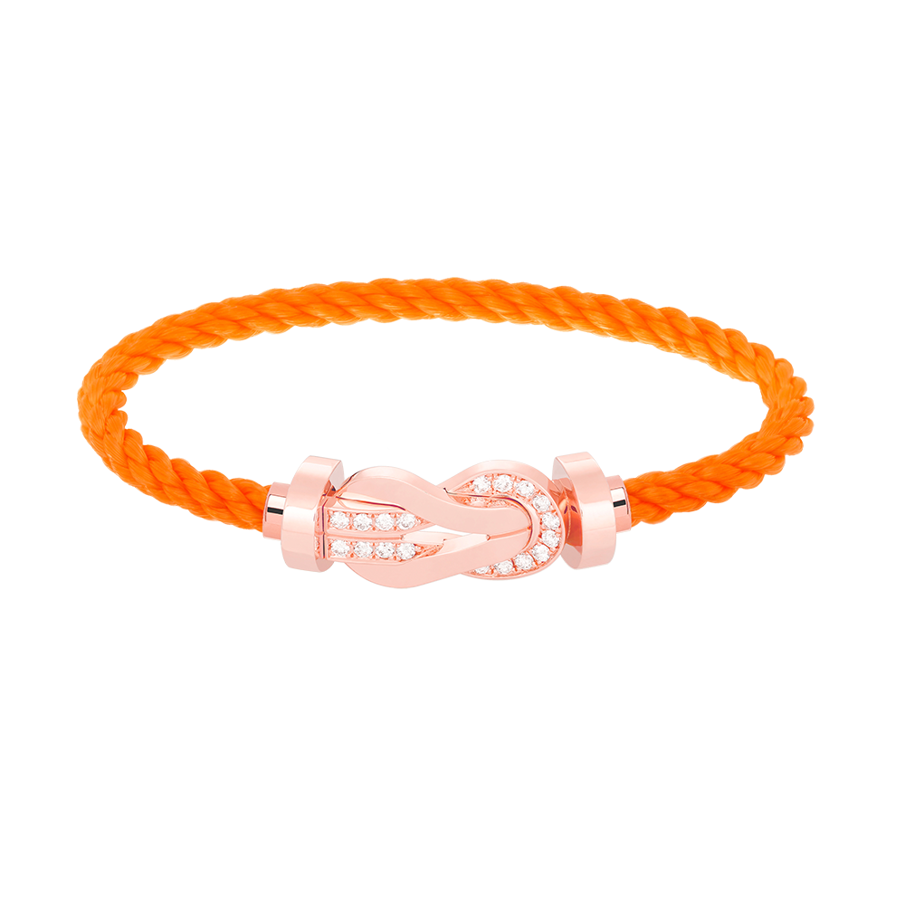 [Shinejoy]CHANCE LARGE 8 FIGURE BUCKLE HALF DIAMOND BRACELET ROSE GOLD