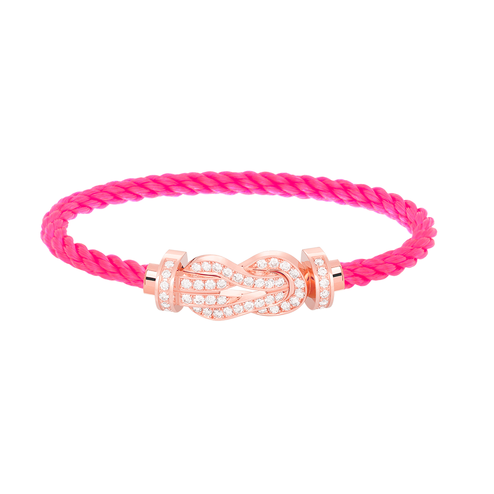 [Shinejoy]CHANCE LARGE 8 FIGURE BUCKLE FULL DIAMOND BRACELET ROSE GOLD