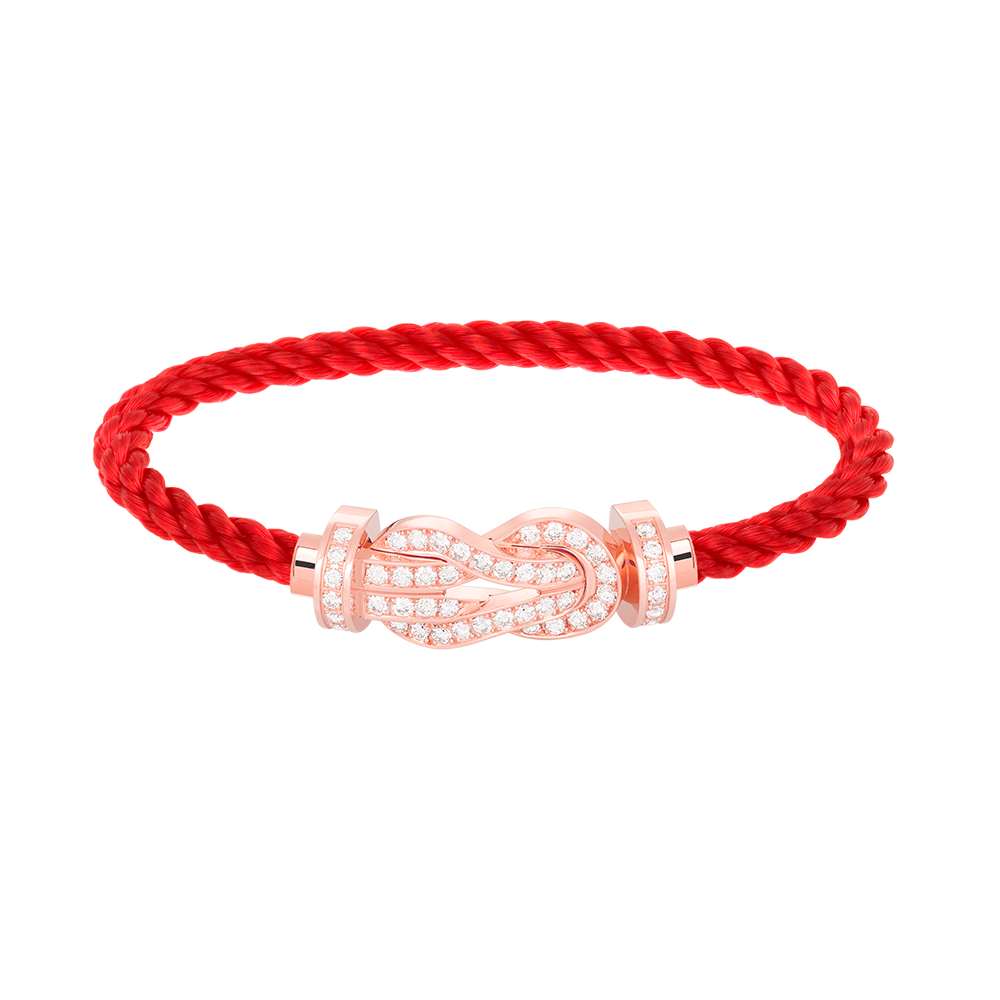 [Shinejoy]CHANCE LARGE 8 FIGURE BUCKLE FULL DIAMOND BRACELET ROSE GOLD