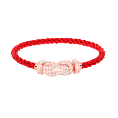 [Shinejoy]CHANCE LARGE 8 FIGURE BUCKLE FULL DIAMOND BRACELET ROSE GOLD