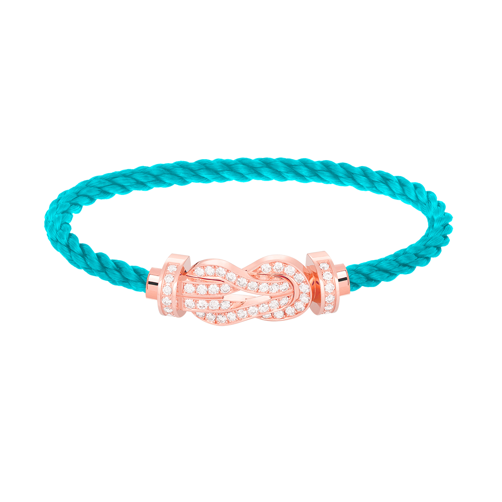[Shinejoy]CHANCE LARGE 8 FIGURE BUCKLE FULL DIAMOND BRACELET ROSE GOLD