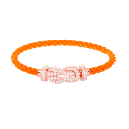 [Shinejoy]CHANCE LARGE 8 FIGURE BUCKLE FULL DIAMOND BRACELET ROSE GOLD