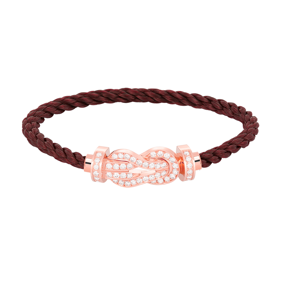 [Shinejoy]CHANCE LARGE 8 FIGURE BUCKLE FULL DIAMOND BRACELET ROSE GOLD