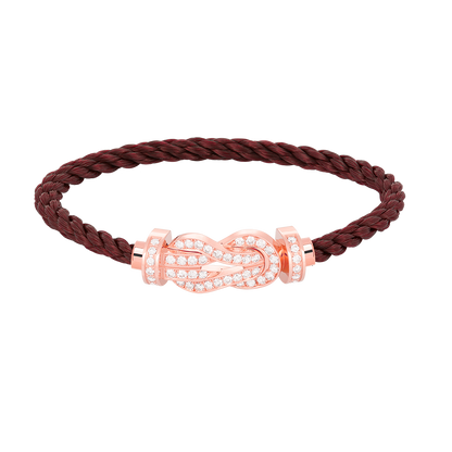 [Shinejoy]CHANCE LARGE 8 FIGURE BUCKLE FULL DIAMOND BRACELET ROSE GOLD