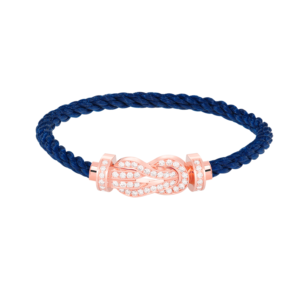 [Shinejoy]CHANCE LARGE 8 FIGURE BUCKLE FULL DIAMOND BRACELET ROSE GOLD