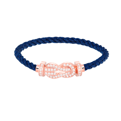 [Shinejoy]CHANCE LARGE 8 FIGURE BUCKLE FULL DIAMOND BRACELET ROSE GOLD