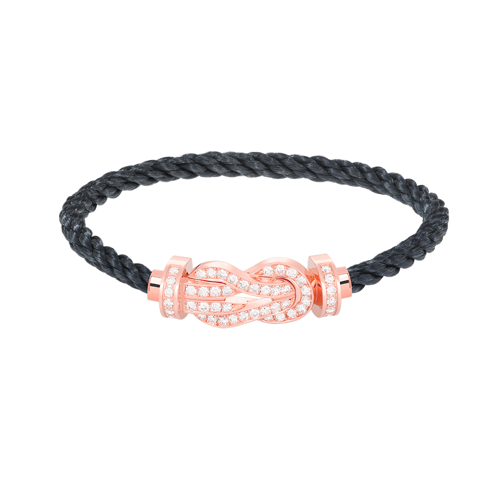 [Shinejoy]CHANCE LARGE 8 FIGURE BUCKLE FULL DIAMOND BRACELET ROSE GOLD