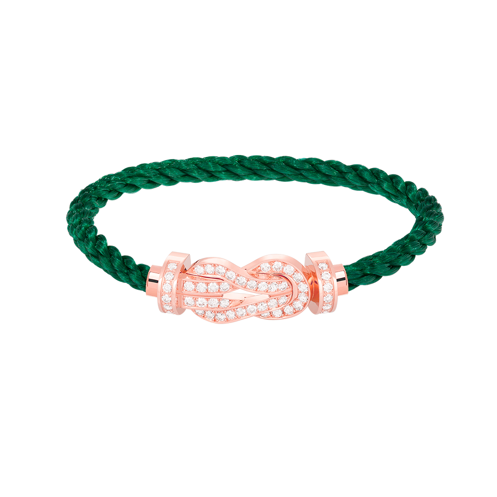 [Shinejoy]CHANCE LARGE 8 FIGURE BUCKLE FULL DIAMOND BRACELET ROSE GOLD