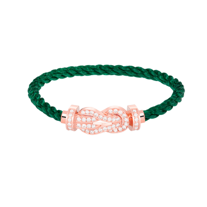 [Shinejoy]CHANCE LARGE 8 FIGURE BUCKLE FULL DIAMOND BRACELET ROSE GOLD