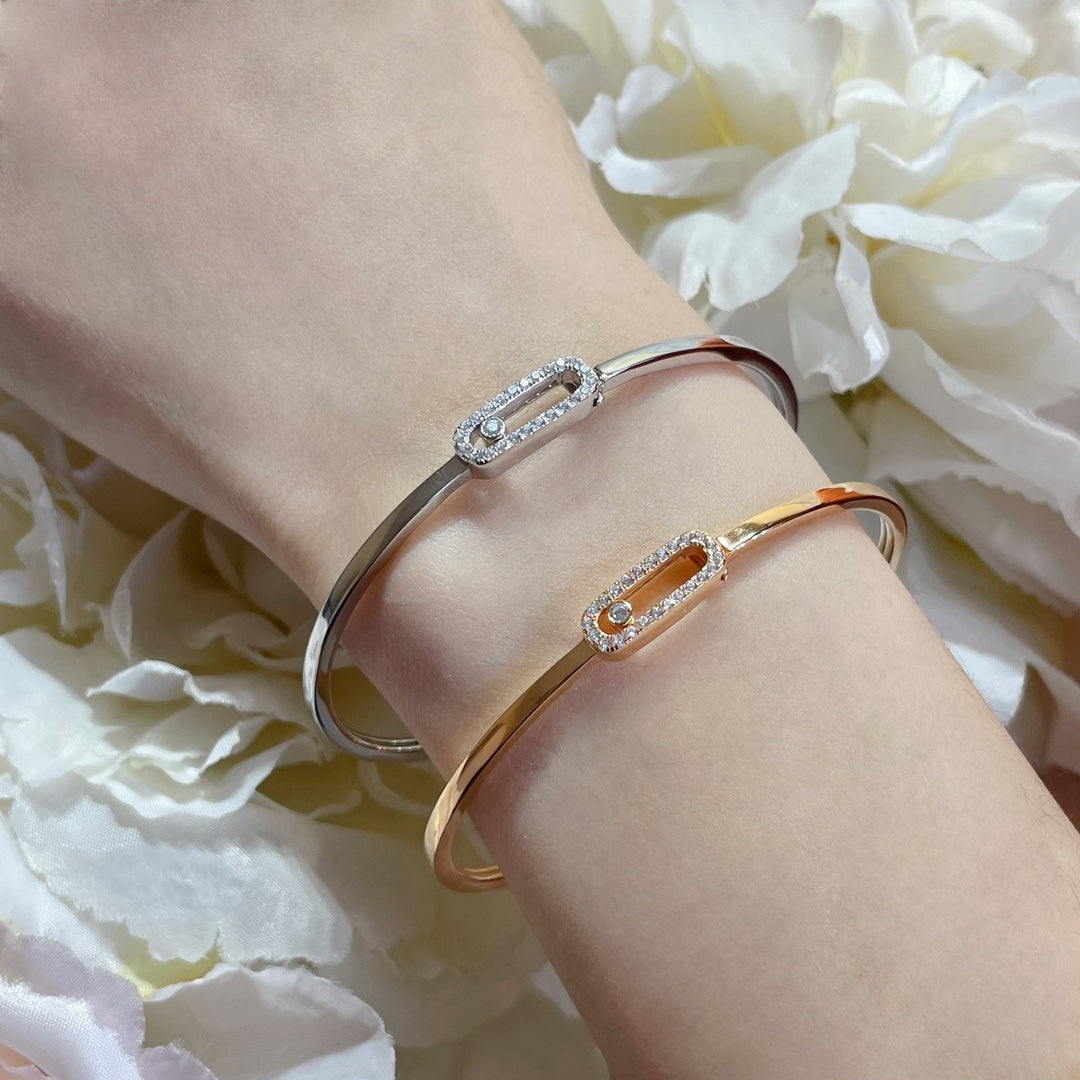 [Shinejoy]Move Uno pavé flex bangle medium