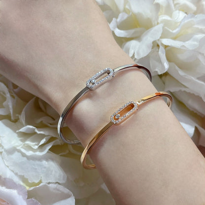 [Shinejoy]Move Uno pavé flex bangle medium