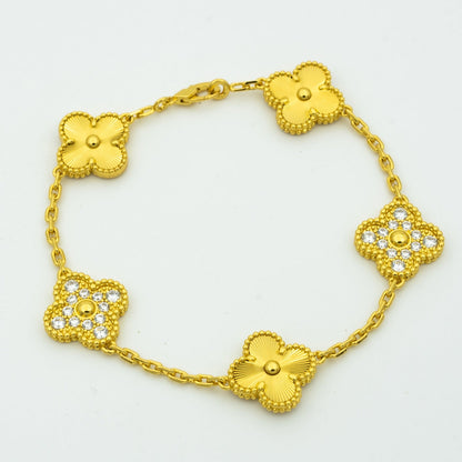 [⭐Shinejoy] COLLECTION BRACELET LASER 5 MOTIFS CLOVER
