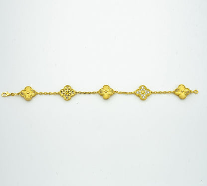 [⭐Shinejoy] COLLECTION BRACELET LASER 5 MOTIFS CLOVER