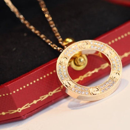 [Shinejoy]LOVE NECKLACE ADJUSTABLE ROSE GOLD