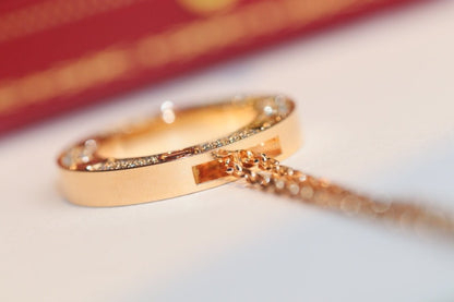 [Shinejoy]LOVE NECKLACE ADJUSTABLE ROSE GOLD