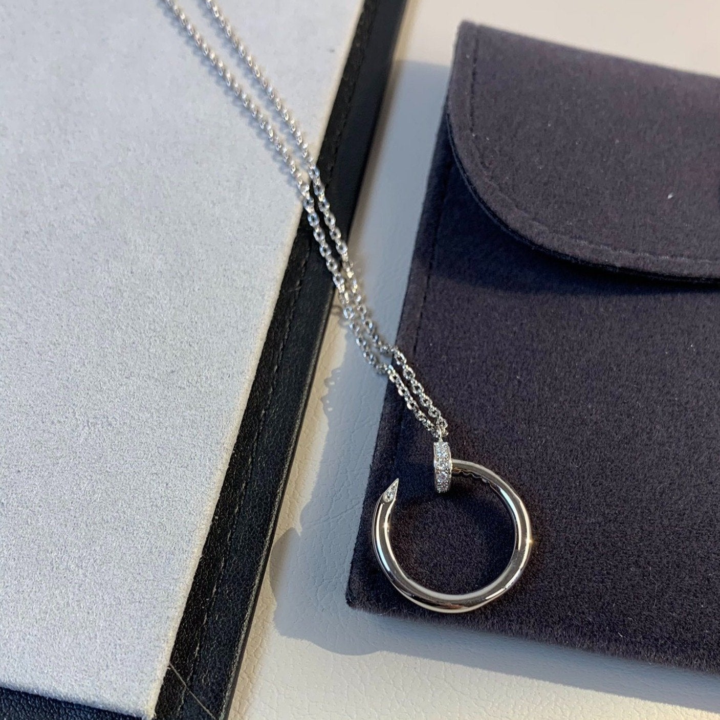 [Shinejoy]JUSTE NECKLACE SILVER
