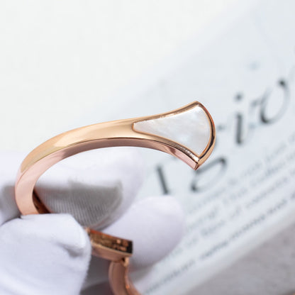 [Shinejoy]DREAM BRACELET OPEN PINK GOLD MOP