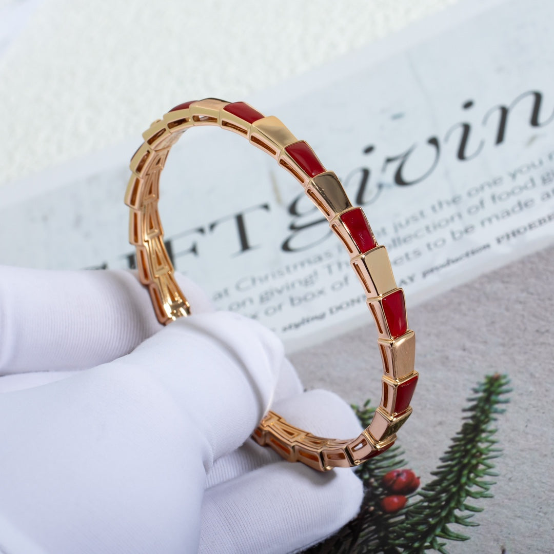 [Shinejoy]SERPENTI BRACELET PINK GOLD RUBELLITE