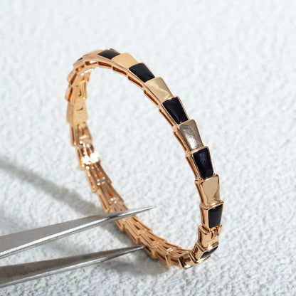 [Shinejoy]SERPENTI BRACELET PINK GOLD ONYX