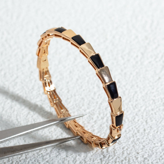 [Shinejoy]SERPENTI BRACELET PINK GOLD ONYX