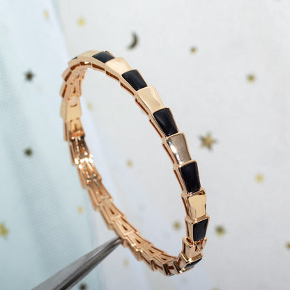 [Shinejoy]SERPENTI BRACELET PINK GOLD ONYX