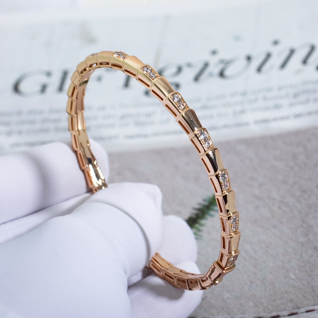 [Shinejoy]SERPENTI BRACELET PINK GOLD DIAMOND
