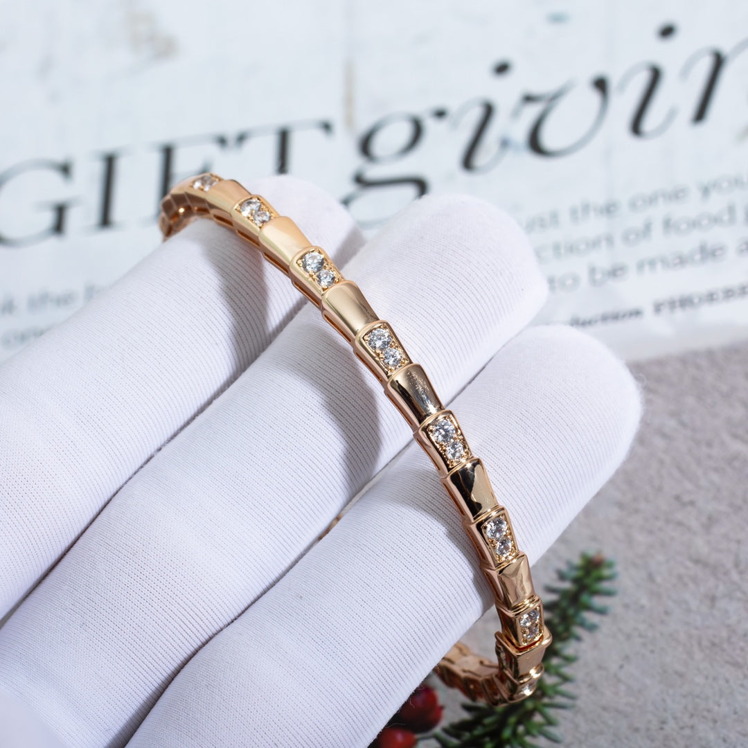 [Shinejoy]SERPENTI SMALL BRACELET PINK GOLD DIAMOND