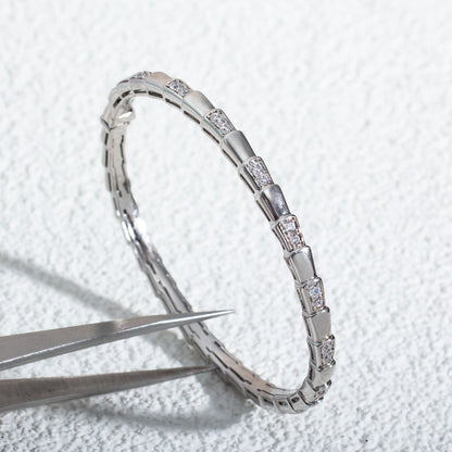 [Shinejoy]SERPENTI BRACELET SILVER DIAMOND