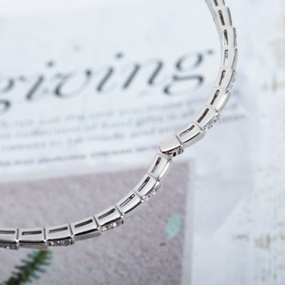 [Shinejoy]SERPENTI BRACELET SILVER DIAMOND