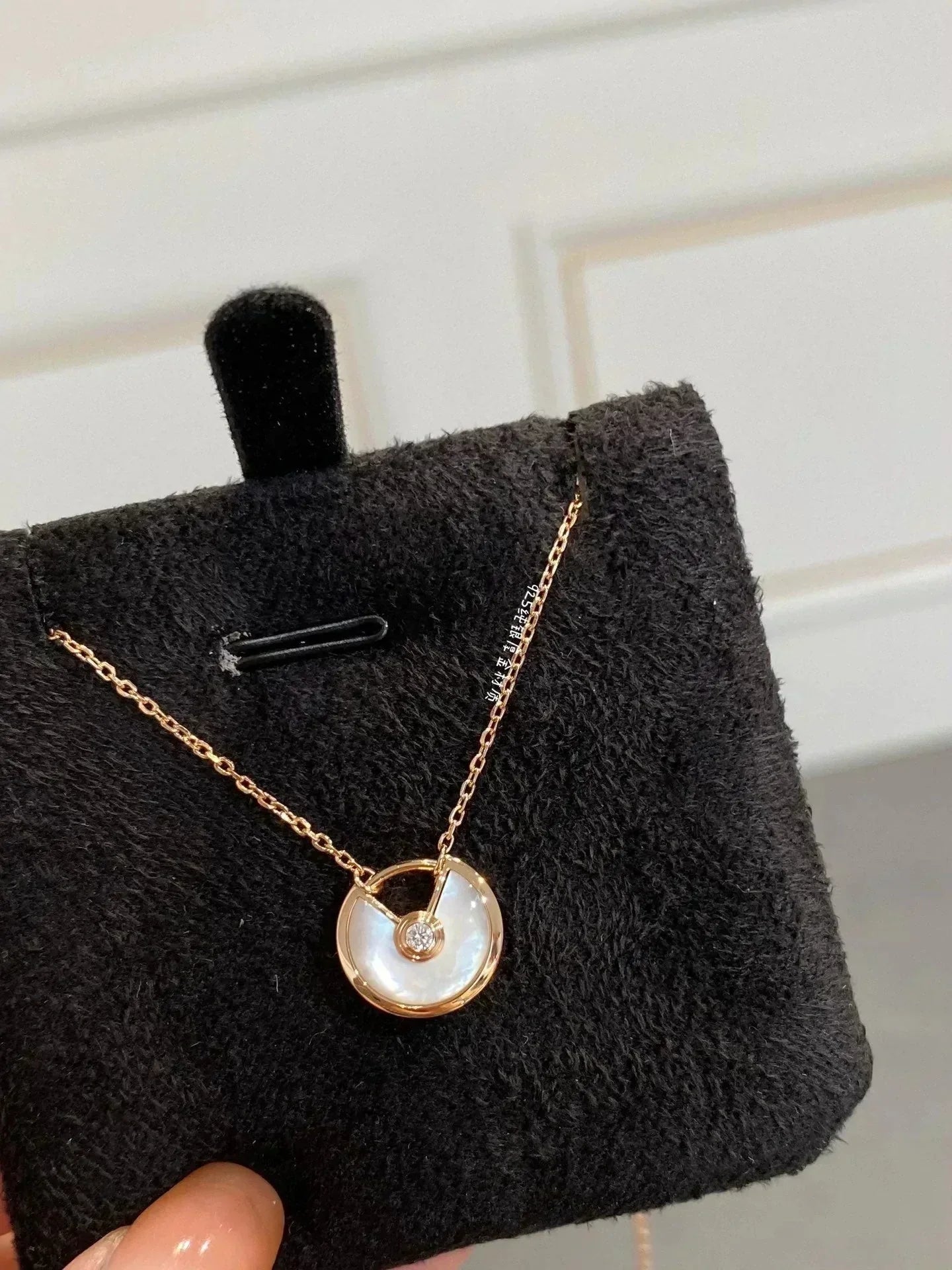 [Shinejoy]AMULETTE ROSE GOLD MOP NECKLACE