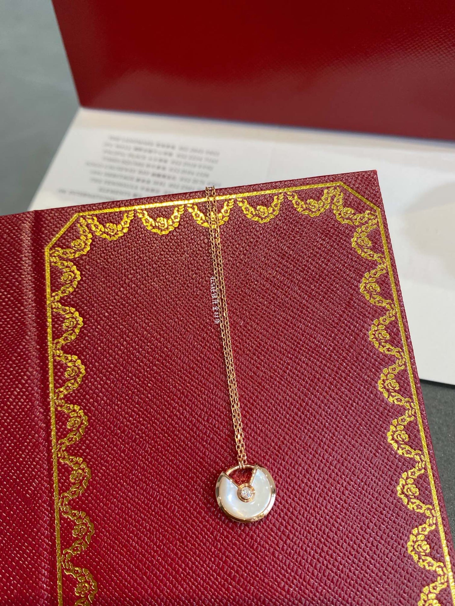 [Shinejoy]AMULETTE ROSE GOLD MOP NECKLACE