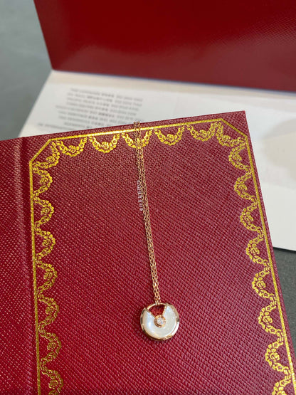 [Shinejoy]AMULETTE ROSE GOLD MOP NECKLACE