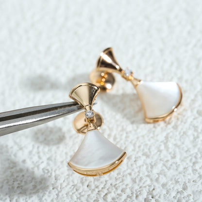 [Shinejoy]DREAM MOP PINK GOLD EARRINGS