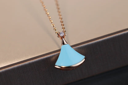 [Shinejoy]DREAM NECKLACE TURQUOISE PINK GOLD
