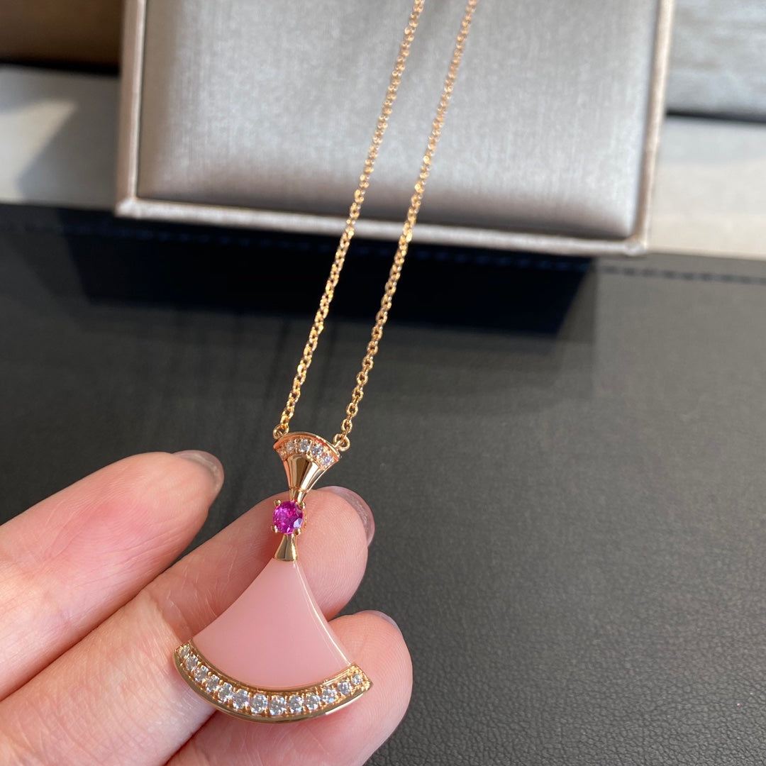 [Shinejoy]DREAM NECKLACE PINK OPAL
