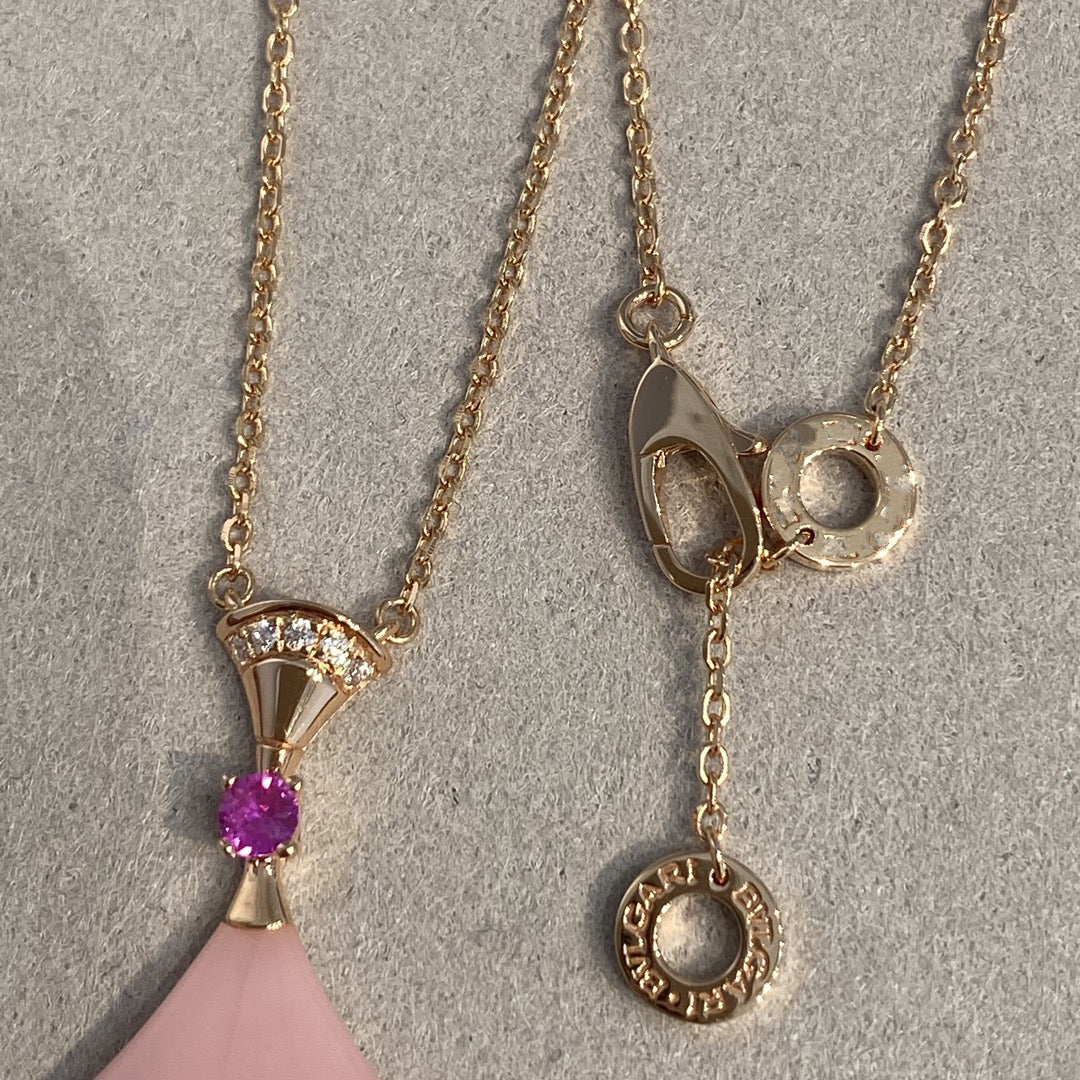 [Shinejoy]DREAM NECKLACE PINK OPAL