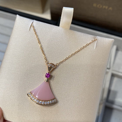 [Shinejoy]DREAM NECKLACE PINK OPAL