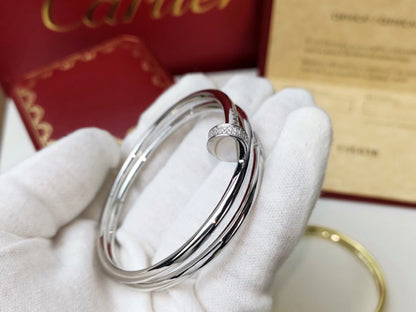 [Shinejoy]JUSTE BRACELET 3.5MM DOUBLE ROW DIAMOND