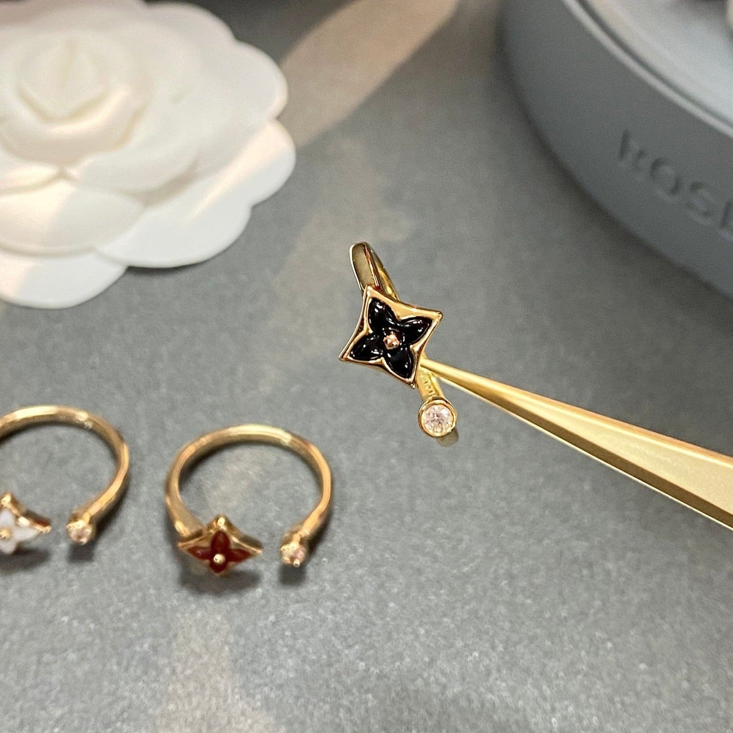 [Shinejoy]STAR 1 DIAMOND OPEN RING
