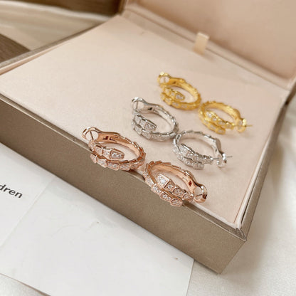 [Shinejoy]SERPENTI EARRINGS DIAMOND