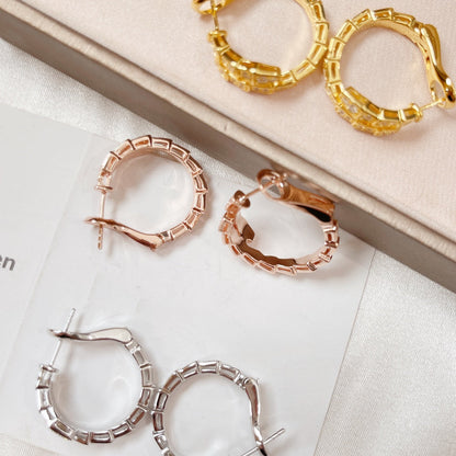 [Shinejoy]SERPENTI EARRINGS DIAMOND