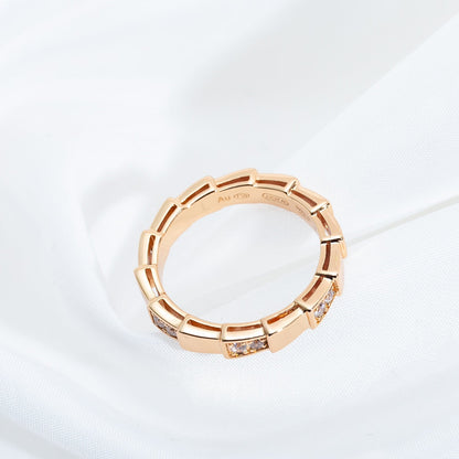 [Shinejoy]SERPENTI RING PINK GOLD  3MM