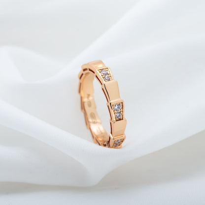 [Shinejoy]SERPENTI RING PINK GOLD  3MM