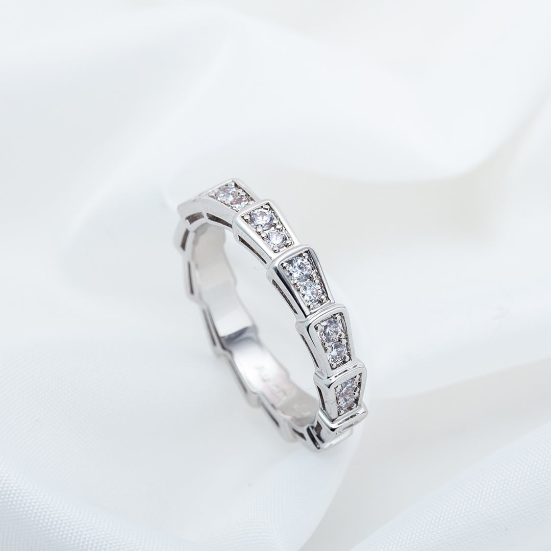 [Shinejoy]SERPENTI RING SILVER DIAMOND PAVED 3MM