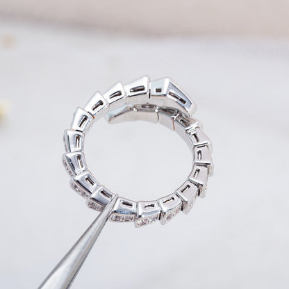 [Shinejoy]SERPENTI RING SILVER DIAMOND PAVED 4MM
