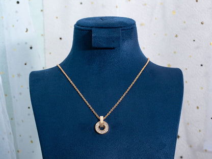 [Shinejoy]GARI NECKLACE PINK GOLD DIAMOND
